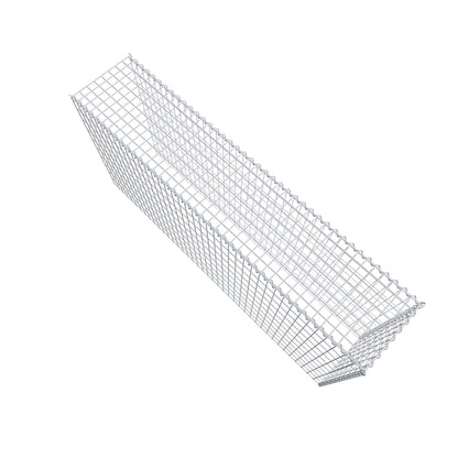 Gabião Tipo 4 200 cm x 100 cm x 40 cm (C x A x P), malhagem 5 cm x 10 cm, espiral