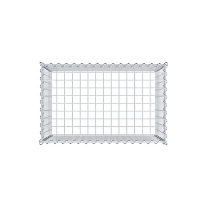 Opvokset gabion type 3 80 cm x 50 cm x 50 cm (L x H x D), maskestørrelse 5 cm x 5 cm, spiral