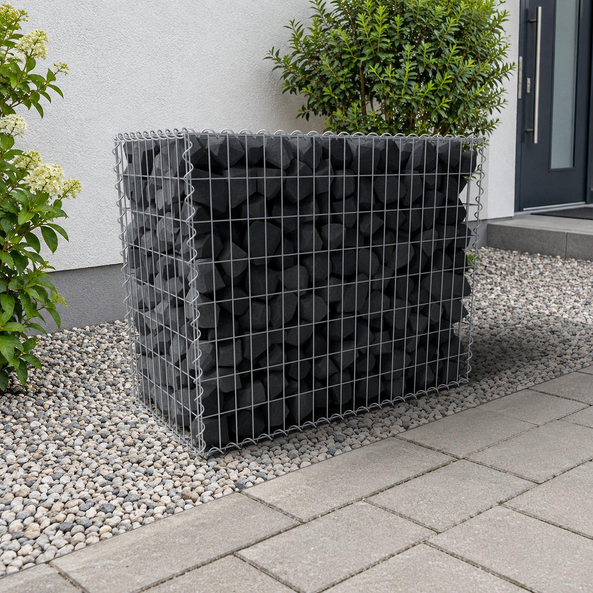 Gabbione 100 cm x 80 cm x 50 cm (L x H x P), maglia 5 cm x 10 cm, spirale