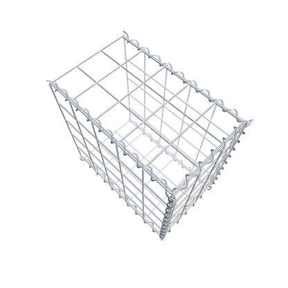 Gabião tipo 2 50 cm x 50 cm x 30 cm (C x A x P), malhagem 10 cm x 10 cm, espiral