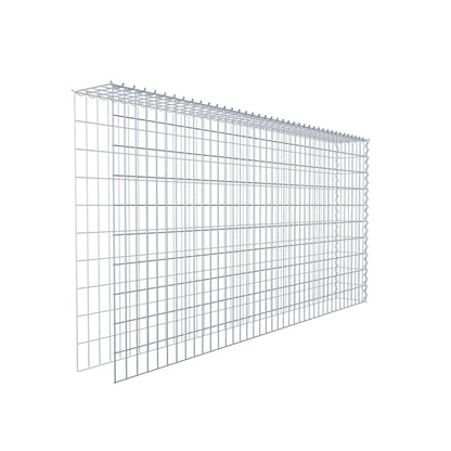 Opvokset gabion type 4 200 cm x 100 cm x 20 cm (L x H x D), maskestørrelse 5 cm x 10 cm, spiral