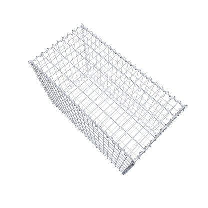 Schanskorf 100 cm x 70 cm x 50 cm (L x H x D), maaswijdte 5 cm x 10 cm, spiraalvormig