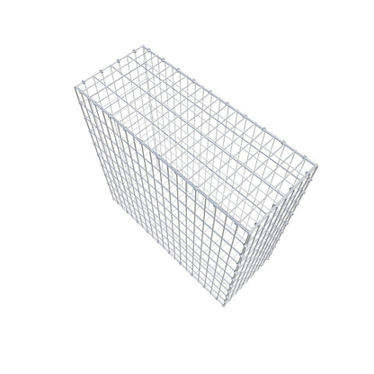 Gabião 100 cm x 100 cm x 40 cm (C x A x P), malhagem 5 x 10 cm, anel espiral
