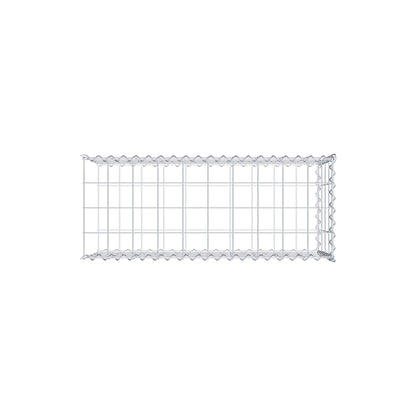 Gabion rapporté type 2 100 cm x 40 cm x 40 cm (L x H x P), mailles 10 cm x 10 cm, spirale