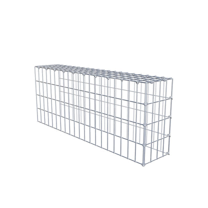 Gabião Tipo 4 100 cm x 40 cm x 20 cm (C x A x P), malhagem 5 cm x 10 cm, anel C