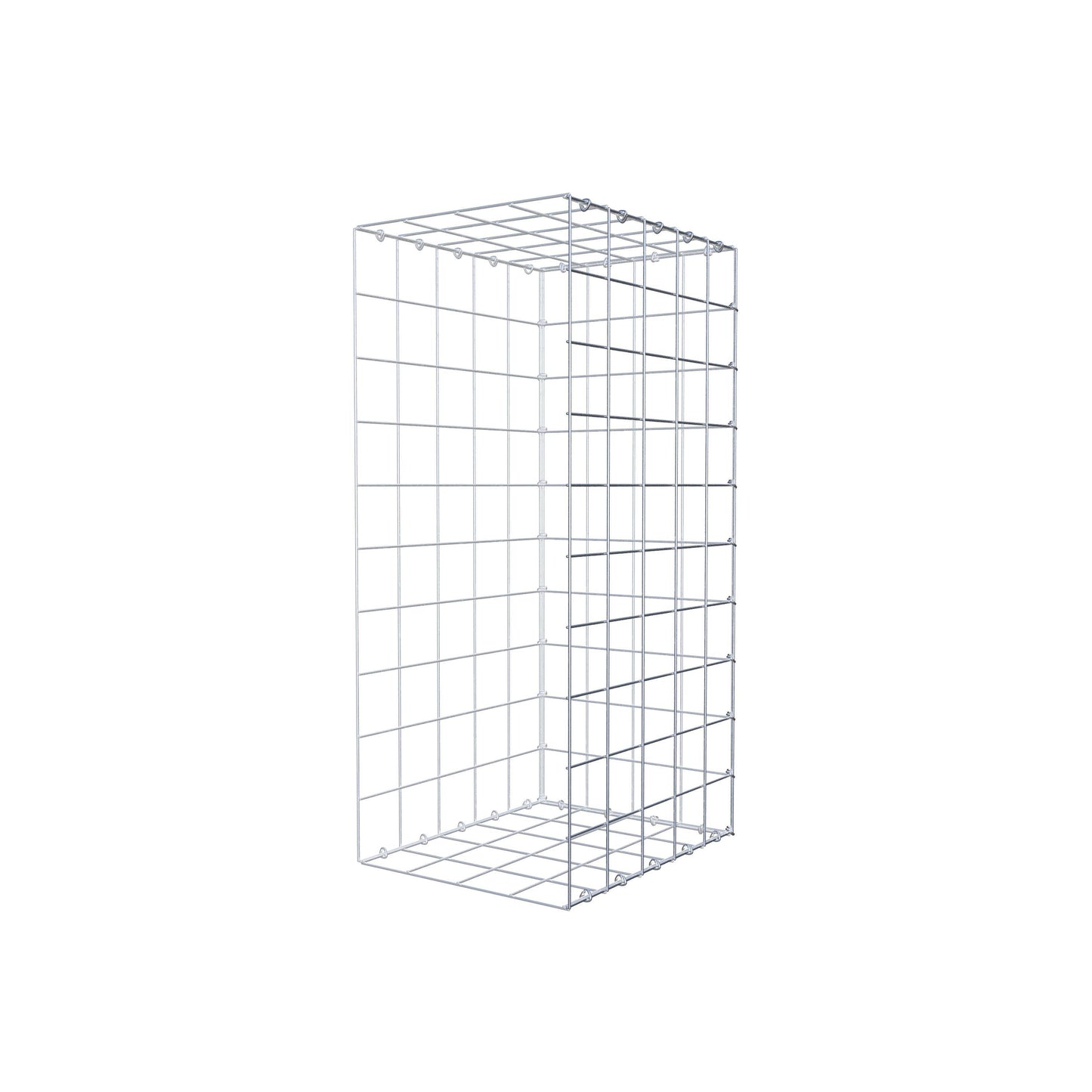 Gabião tipo 2 100 cm x 50 cm x 40 cm (C x A x P), malhagem 10 cm x 10 cm, anel C