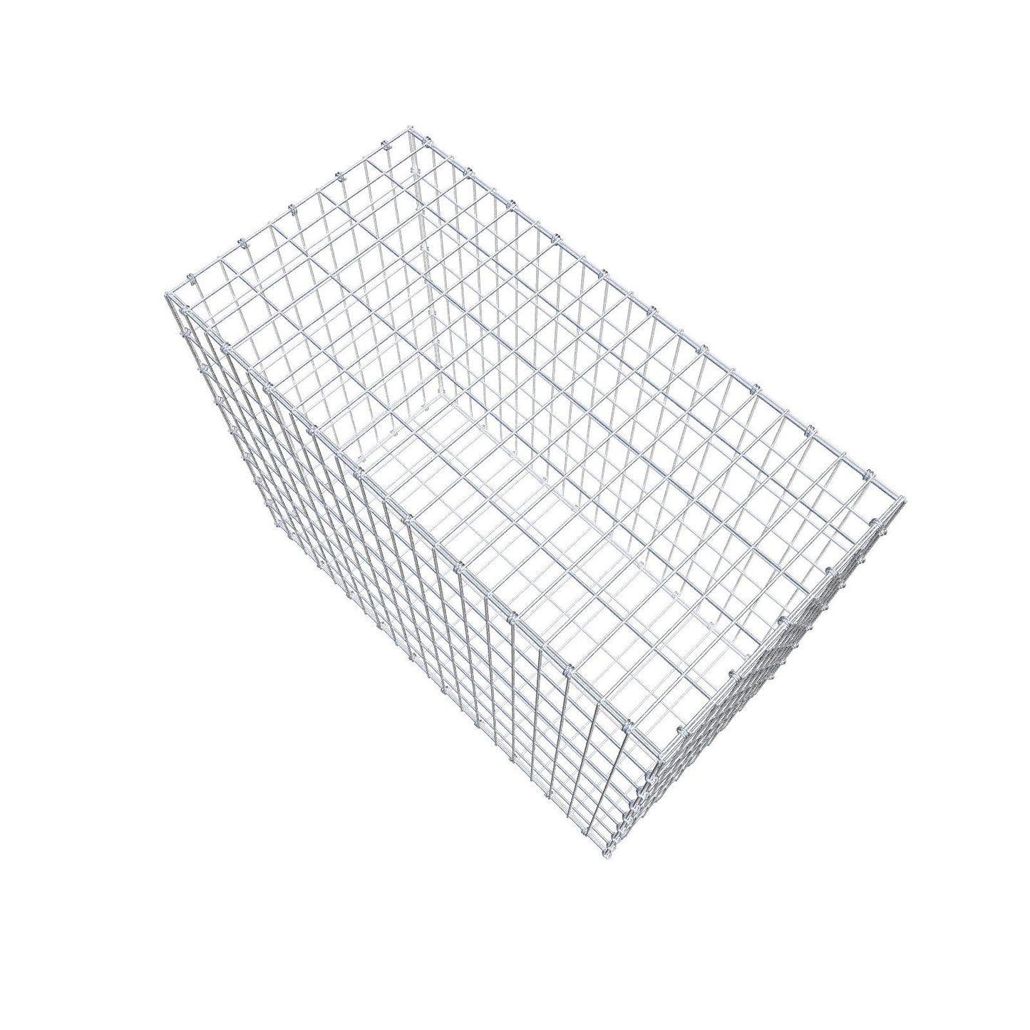 Gabion 100 cm x 80 cm x 50 cm (L x H x P), mailles 5 x 10 cm, anneau en spirale