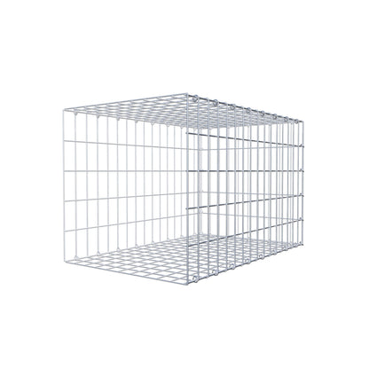 Gabião tipo 2 80 cm x 50 cm x 50 cm, malhagem 5 cm x 10 cm, anel C