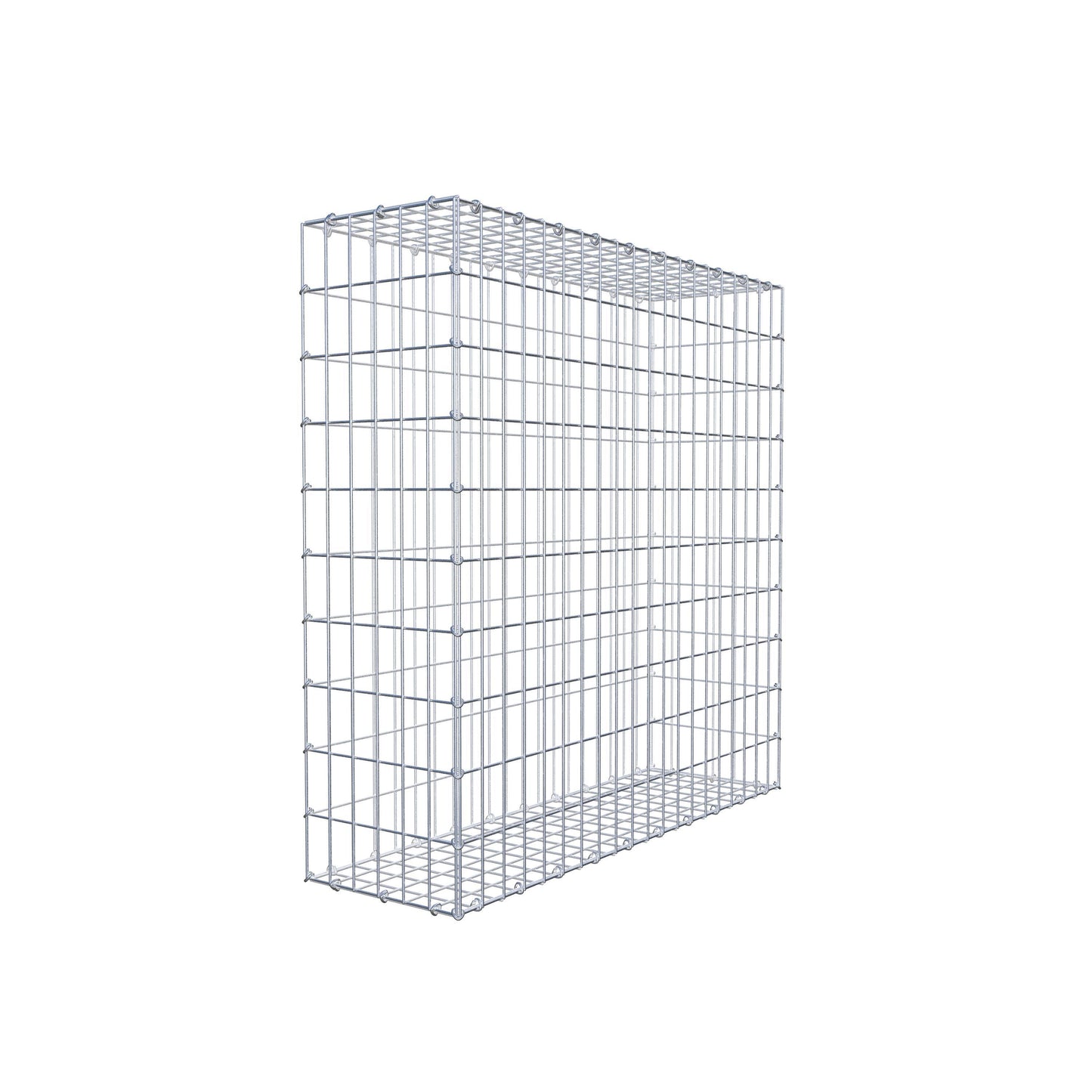 Gavión 100 cm x 100 cm x 30 cm (L x A x P), luz de malla 5 cm x 10 cm, anillo en C