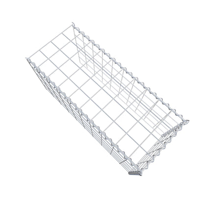 Gabion rapporté type 4 100 cm x 50 cm x 40 cm (L x H x P), mailles 10 cm x 10 cm, spirale