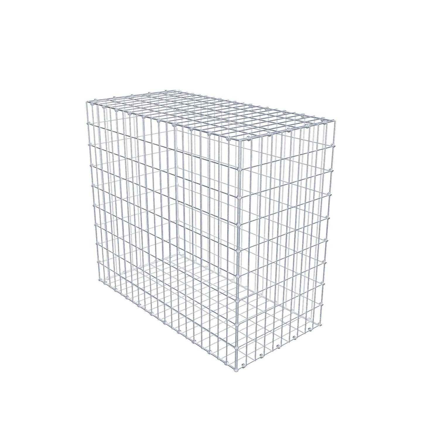Gabião 100 cm x 90 cm x 50 cm (C x A x P), malhagem 5 x 10 cm, anel espiral