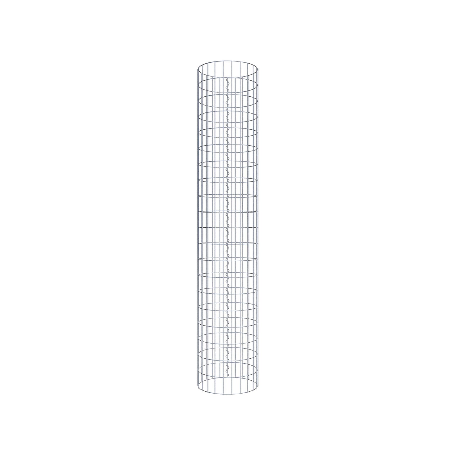 Coluna de gabião redonda 37 cm de diâmetro, 200 cm de altura, malhagem 5 cm x 10 cm
