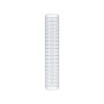 Coluna de gabião redonda 37 cm de diâmetro, 200 cm de altura, malhagem 5 cm x 10 cm
