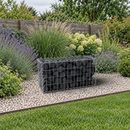 Gabion 80 cm x 40 cm x 30 cm (L x H x P), mailles 5 cm x 10 cm, spirale