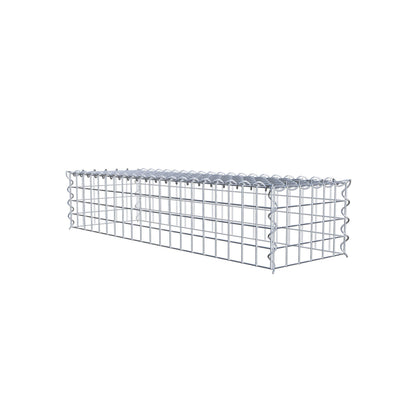 Gabion rapporté type 3 100 cm x 20 cm x 30 cm (L x H x P), mailles 5 cm x 5 cm, spirale