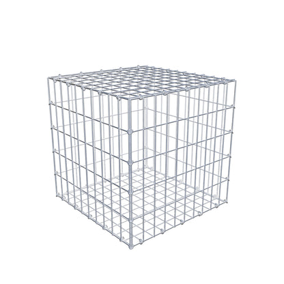 Gabião 50 cm x 50 cm x 50 cm (C x A x P), malhagem 5 cm x 10 cm, anel C
