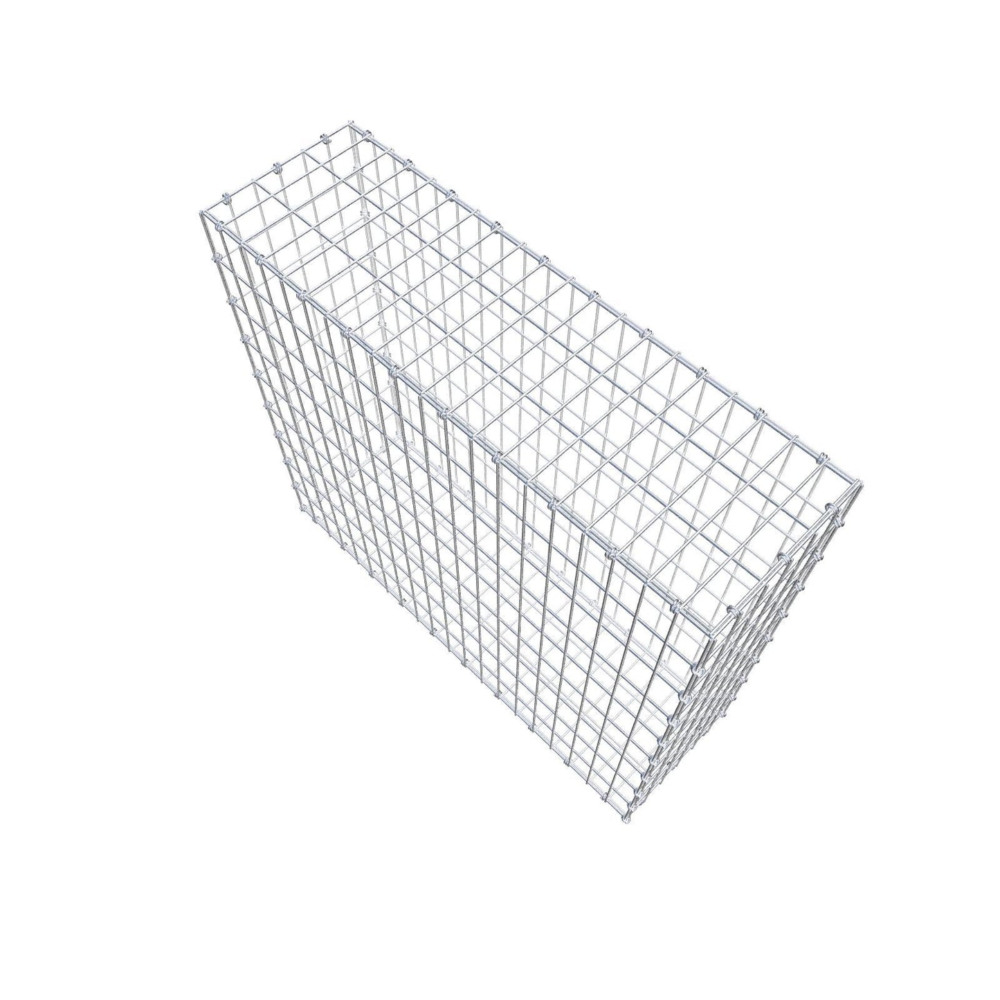 Gabião 100 cm x 90 cm x 30 cm (C x A x P), malhagem 5 x 10 cm, anel espiral
