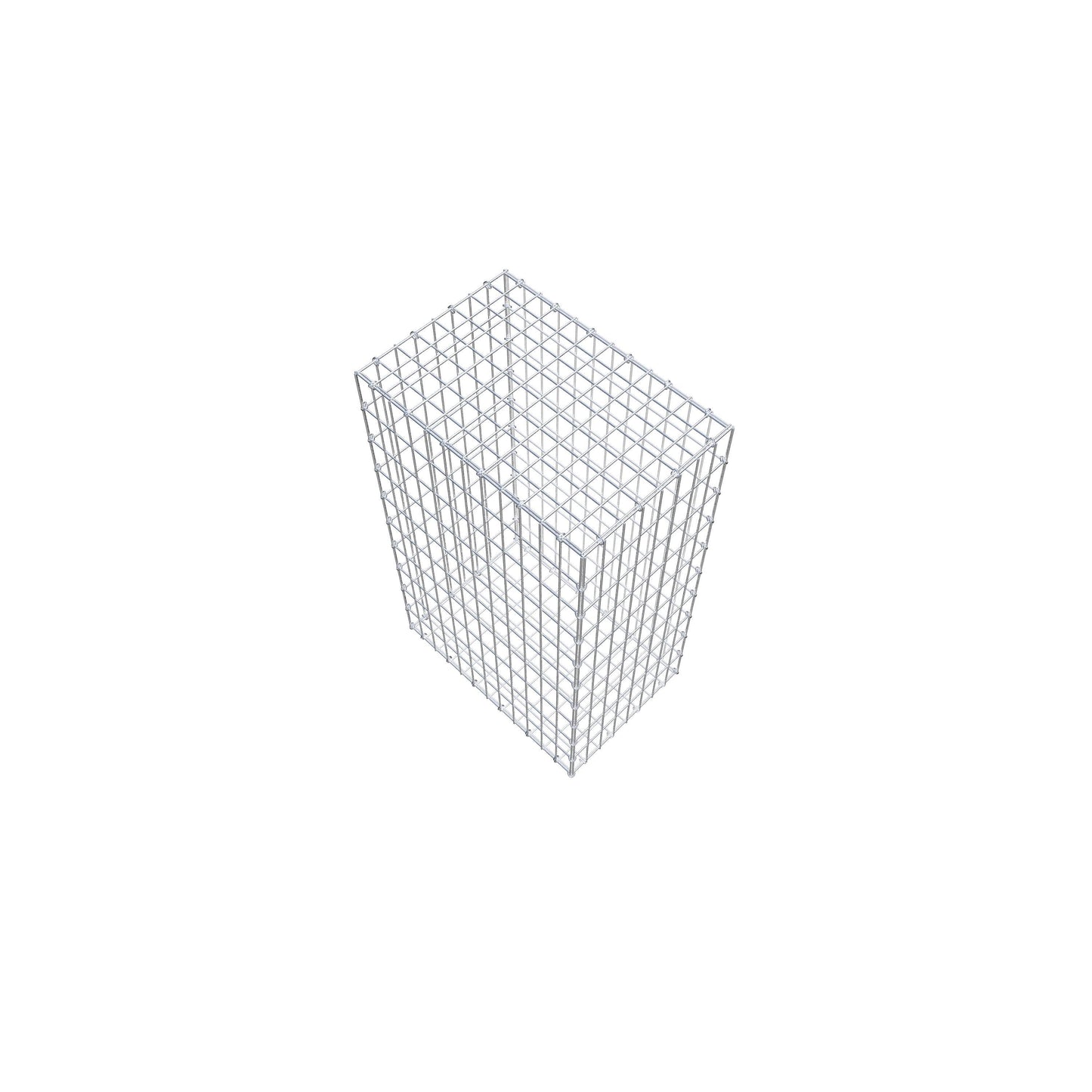 Gabião 100 cm x 60 cm x 40 cm (C x A x P), malhagem 5 cm x 10 cm, anel C