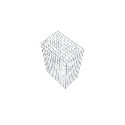 Gabião 100 cm x 60 cm x 40 cm (C x A x P), malhagem 5 cm x 10 cm, anel C