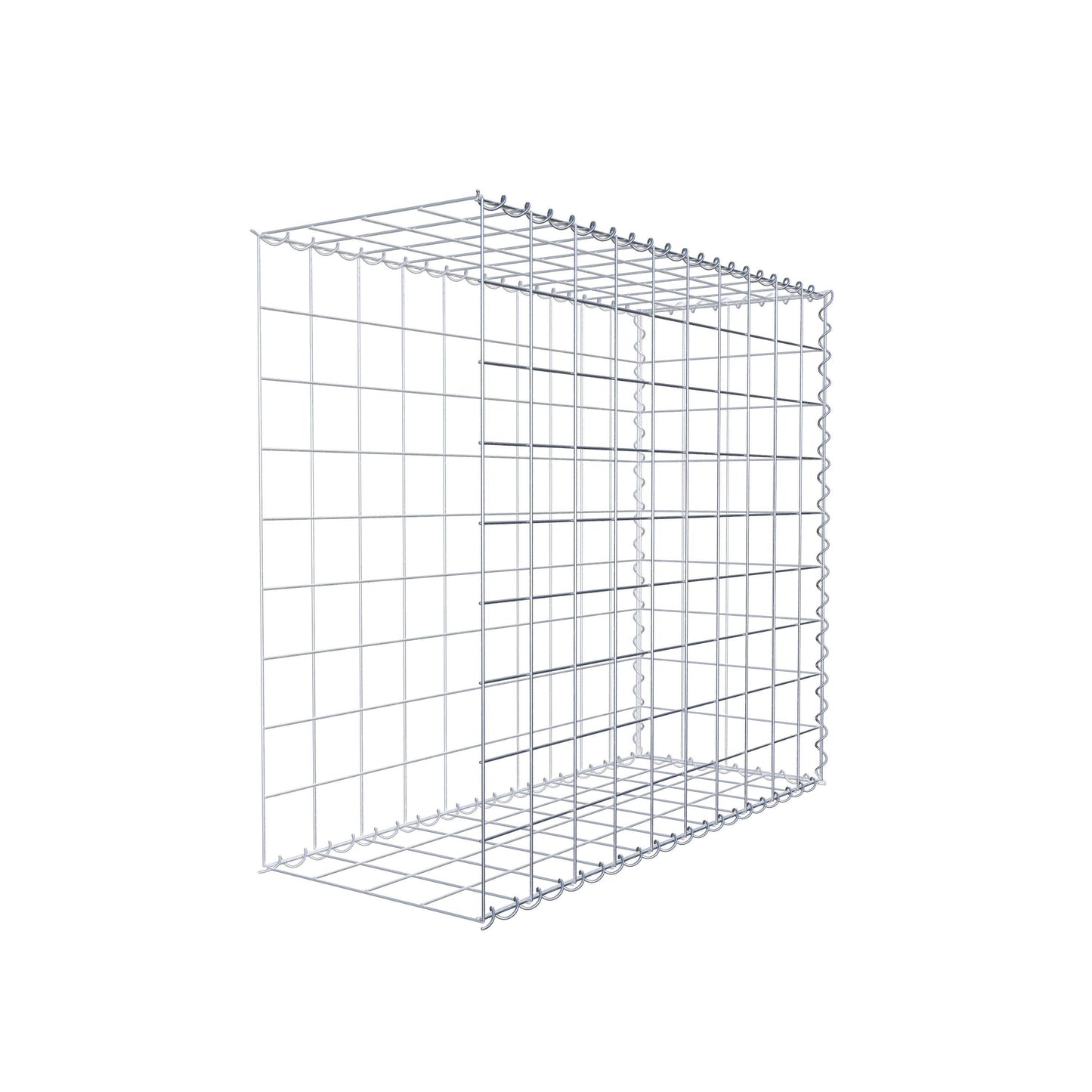 Extra gabion typ 2 100 cm x 90 cm x 40 cm (L x H x D), maskstorlek 10 cm x 10 cm, spiral