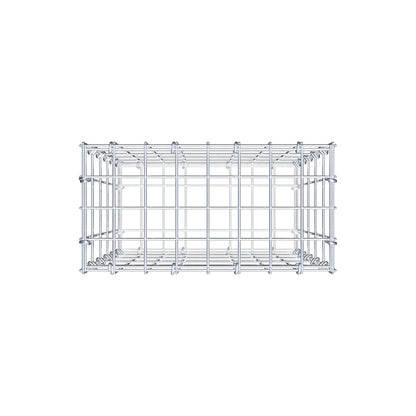 Gabion 50 cm x 40 cm x 20 cm (L x H x P), mailles 5 cm x 10 cm, anneau en C