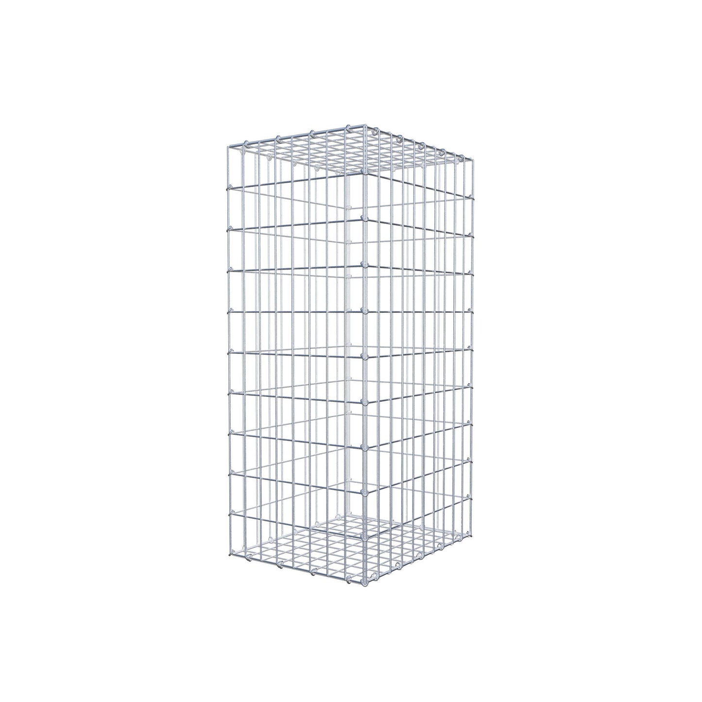 Gavión 100 cm x 50 cm x 40 cm (L x A x P), luz de malla 5 cm x 10 cm, anillo en C