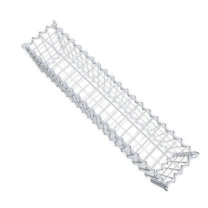 Gabbione 100 cm x 30 cm x 20 cm (L x H x P), maglia 5 cm x 10 cm, spirale