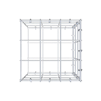 Add-on schanskorf type 2 30 cm x 30 cm x 30 cm (L x H x D), maaswijdte 10 cm x 10 cm, C-ring