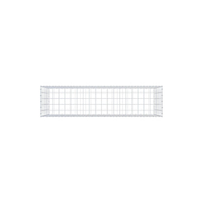 Gavión 200 cm x 100 cm x 50 cm (L x A x P), malla 10 cm x 10 cm, anillo en C
