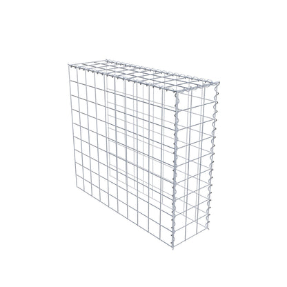 Gabião tipo 4 100 cm x 90 cm x 30 cm (C x A x P), malhagem 10 cm x 10 cm, espiral