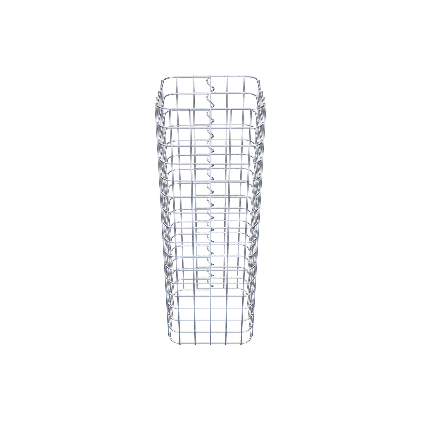 Schanskorfzuil hoekig 27 cm x 27 cm, 80 cm hoog, MW 5 cm x 5 cm