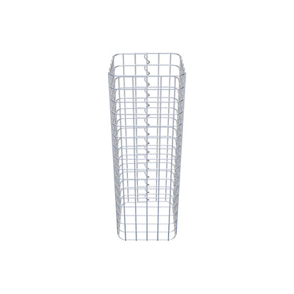 Schanskorfzuil hoekig 27 cm x 27 cm, 80 cm hoog, MW 5 cm x 5 cm