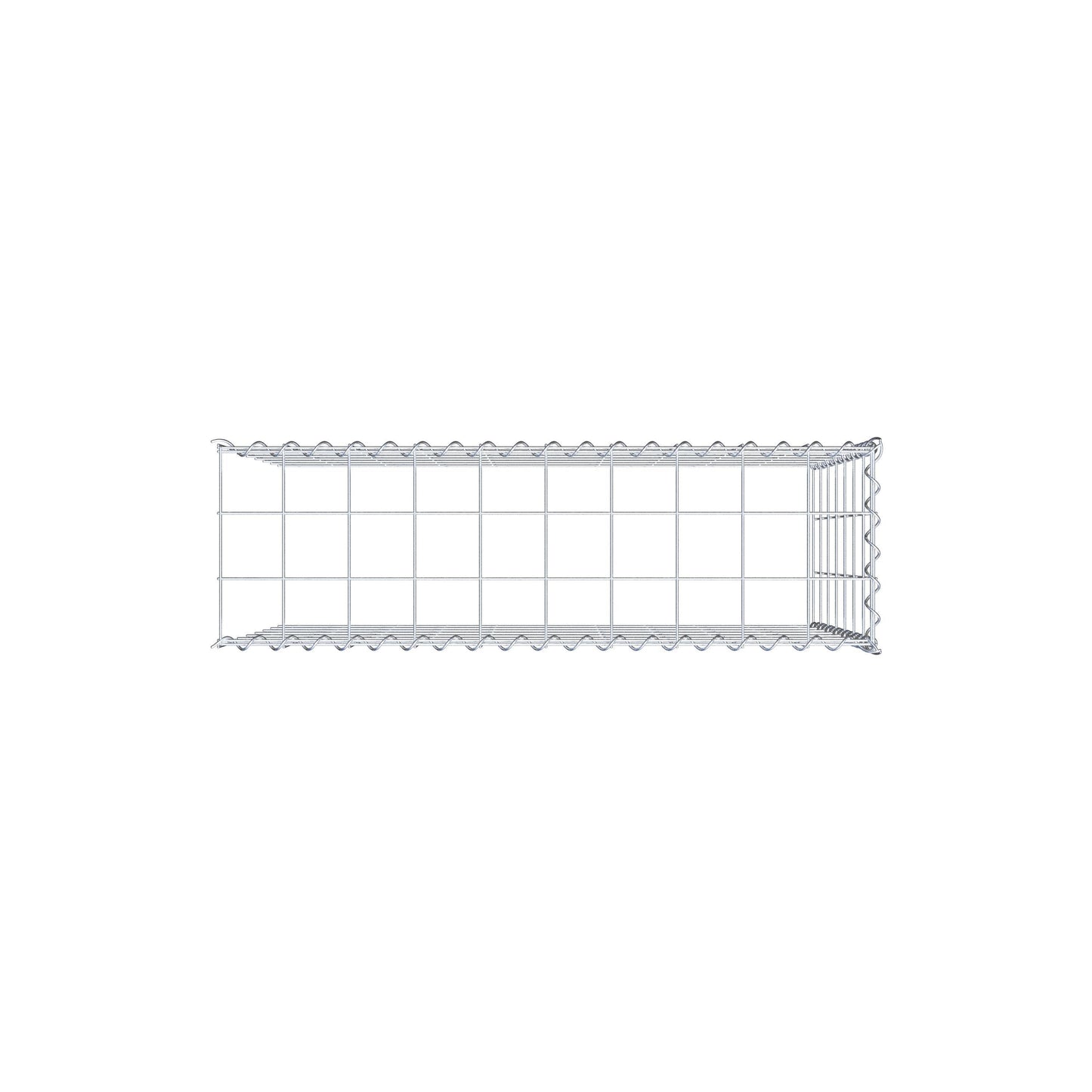 Gabião Tipo 4 100 cm x 70 cm x 30 cm (C x A x P), malhagem 10 cm x 10 cm, espiral