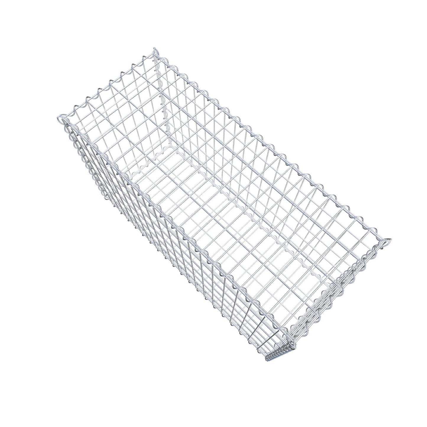 Gabion 100 cm x 60 cm x 40 cm (L x H x D), maskestørrelse 5 cm x 10 cm, spiral
