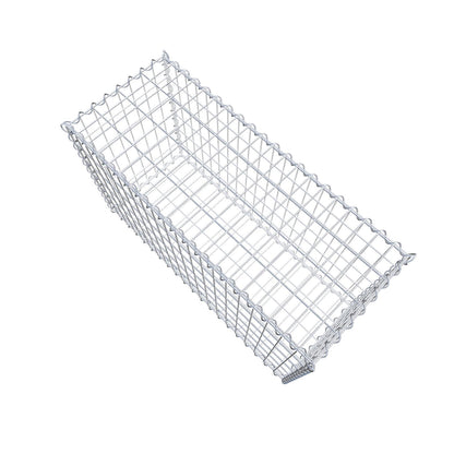 Gabion 100 cm x 60 cm x 40 cm (L x H x D), maskestørrelse 5 cm x 10 cm, spiral