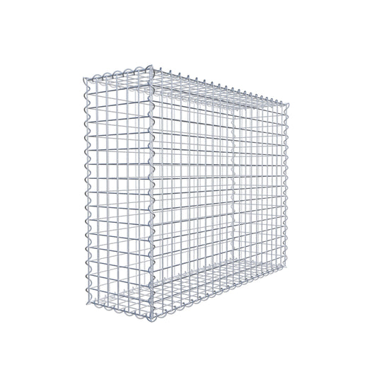 Gabião 100 cm x 80 cm x 30 cm (C x A x P), malhagem 5 cm x 5 cm, espiral