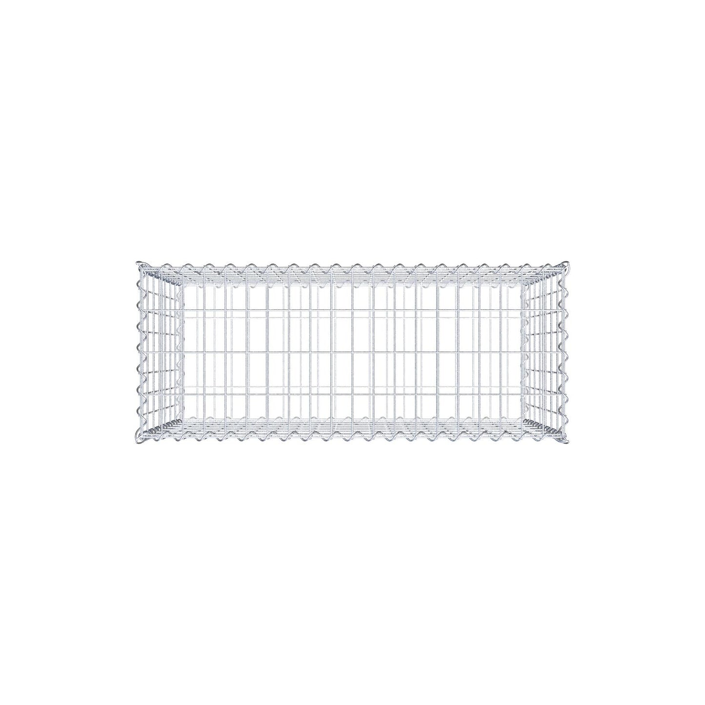 Gabion 100 cm x 70 cm x 40 cm (L x H x D), maskstorlek 5 cm x 10 cm, spiral