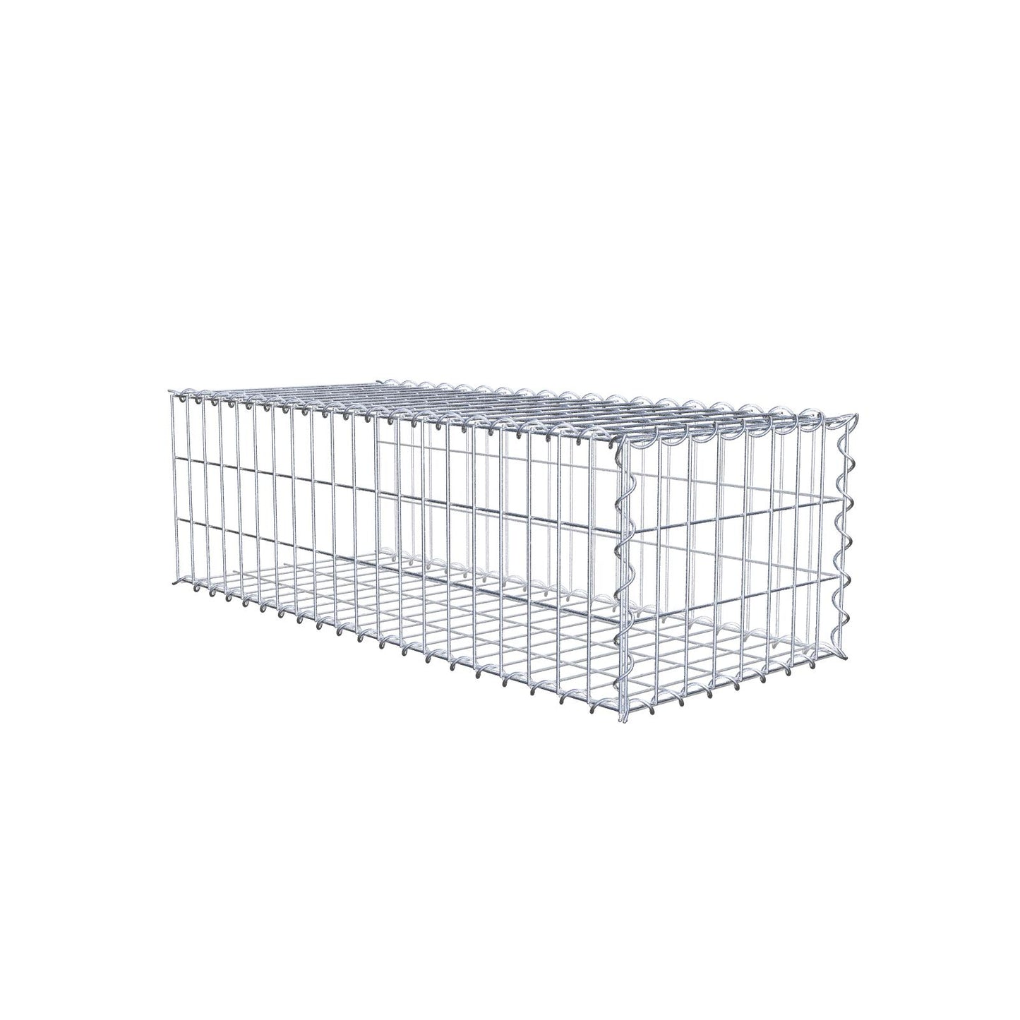 Grown-on gabion type 2 100 cm x 30 cm x 40 cm (L x H x D), mesh size 5 cm x 10 cm, spiral