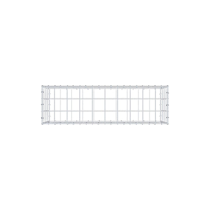Gavión 100 cm x 40 cm x 30 cm (L x A x P), malla 10 cm x 10 cm, anillo en C