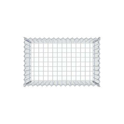 Gabion rapporté type 3 80 cm x 50 cm x 50 cm (L x H x P), mailles 5 cm x 10 cm, spirale