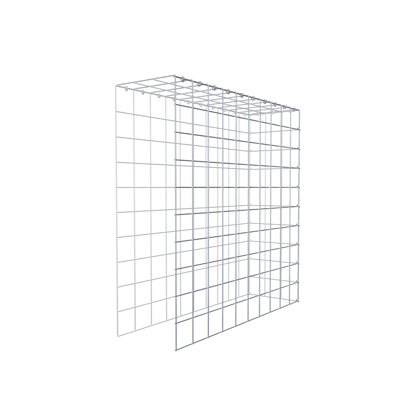 Gabião Tipo 4 100 cm x 100 cm x 30 cm (C x A x P), malhagem 10 cm x 10 cm, anel C