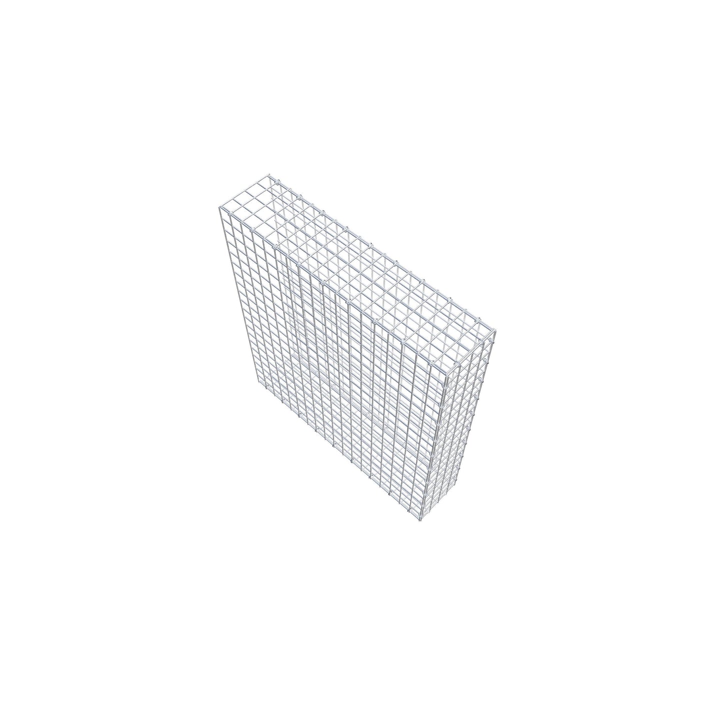 Gavión complementario de tipo 2 100 cm x 90 cm x 20 cm (L x A x P), malla 5 cm x 5 cm, anillo en C