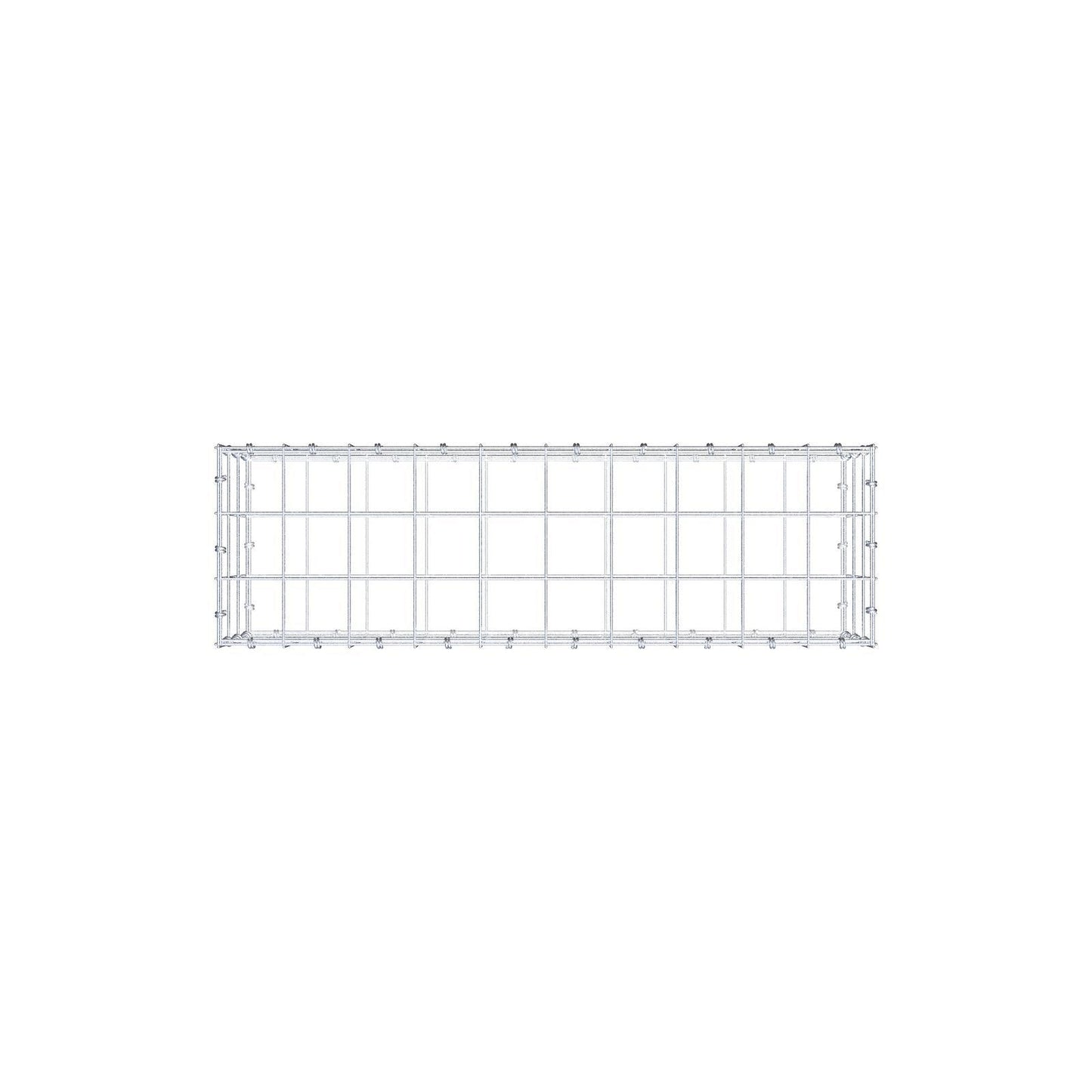 Gabião 100 cm x 30 cm x 30 cm (C x A x P), malhagem 10 x 10 cm, anel espiral