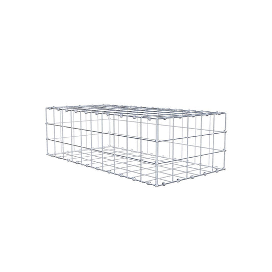 Gabião 100 cm x 30 cm x 50 cm (C x A x P), malhagem 10 x 10 cm, anel espiral