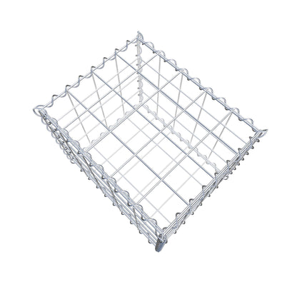 Gabião 50 cm x 40 cm x 40 cm (C x A x P), malhagem 10 cm x 10 cm, espiral