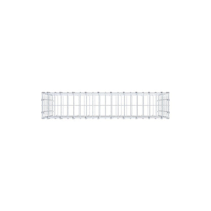 Gabion 100 cm x 60 cm x 20 cm (L x H x D), maskestørrelse 5 x 10 cm, spiralring