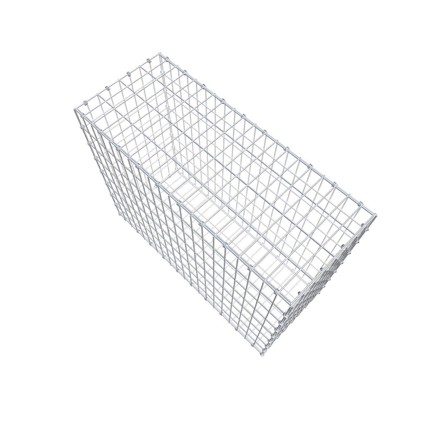Gabion 100 cm x 80 cm x 40 cm (L x H x P), mailles 5 x 10 cm, anneau en spirale