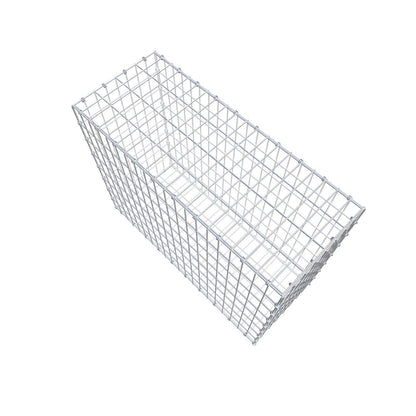 Gabion 100 cm x 80 cm x 40 cm (L x H x P), mailles 5 x 10 cm, anneau en spirale