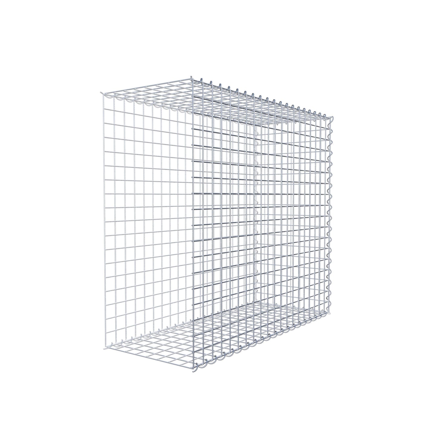 Gabião tipo 2 100 cm x 90 cm x 40 cm (C x A x P), malhagem 5 cm x 5 cm, espiral