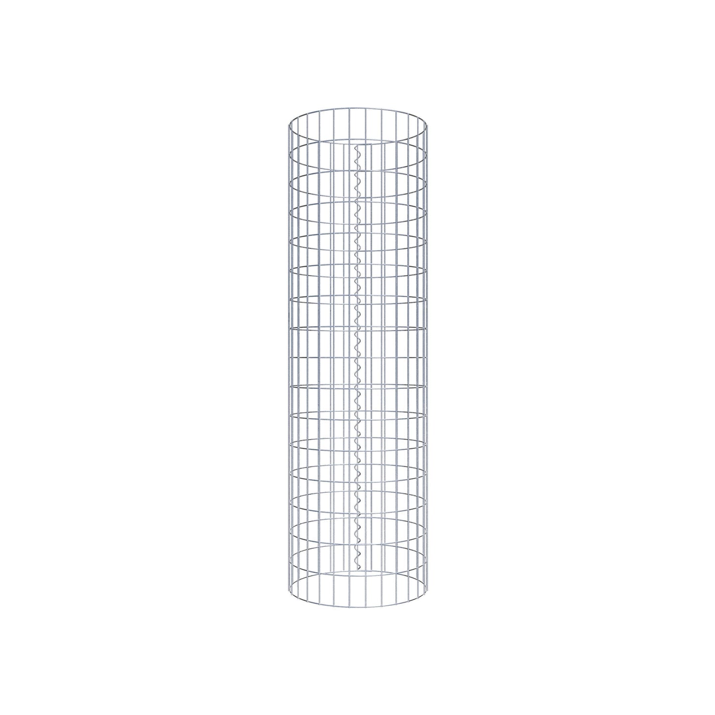 Columna de gaviones redonda 47 cm de diámetro, 160 cm de altura, malla 5 cm x 10 cm